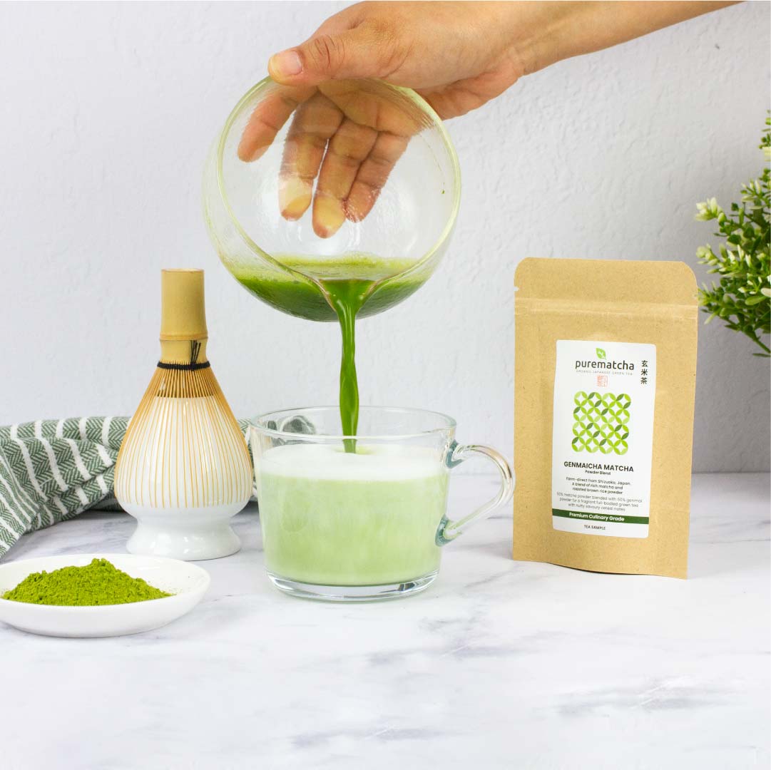 100g GENMAICHA MATCHA Powder Tea (Organic Premium Grade) - Image 4