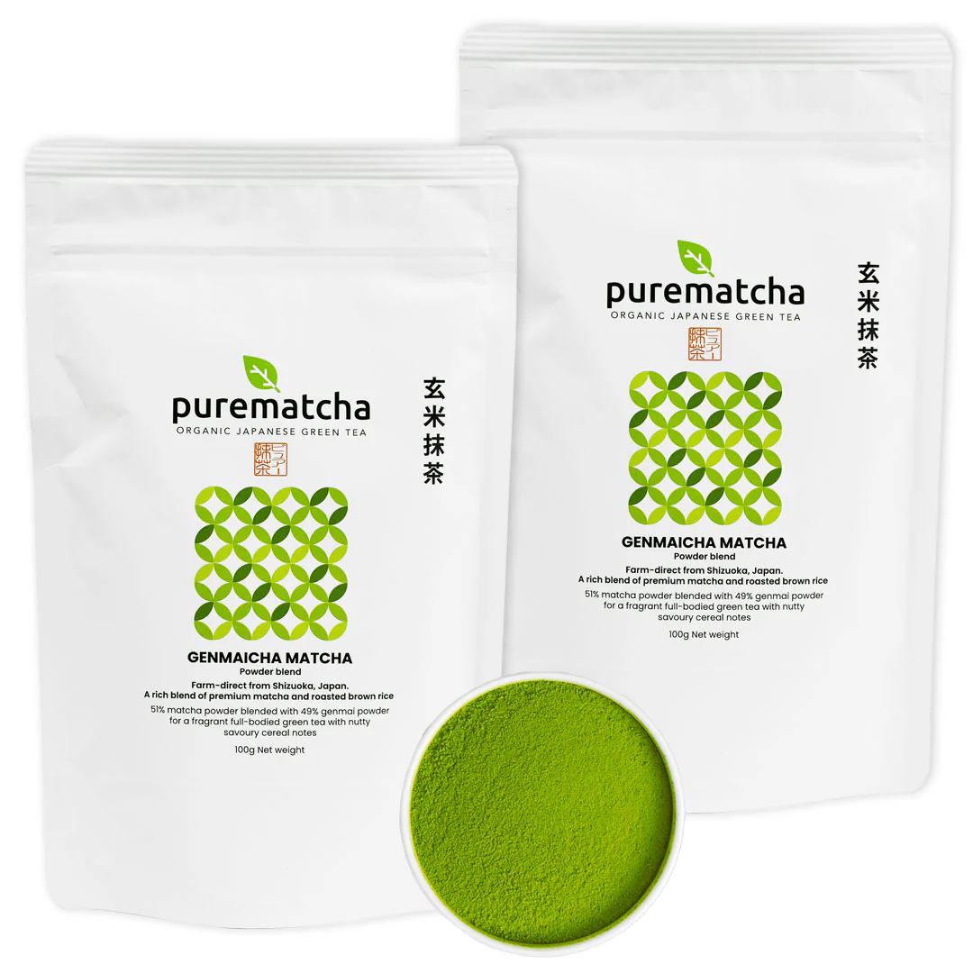 100g GENMAICHA MATCHA Powder Tea (Organic Premium Grade) - Image 6