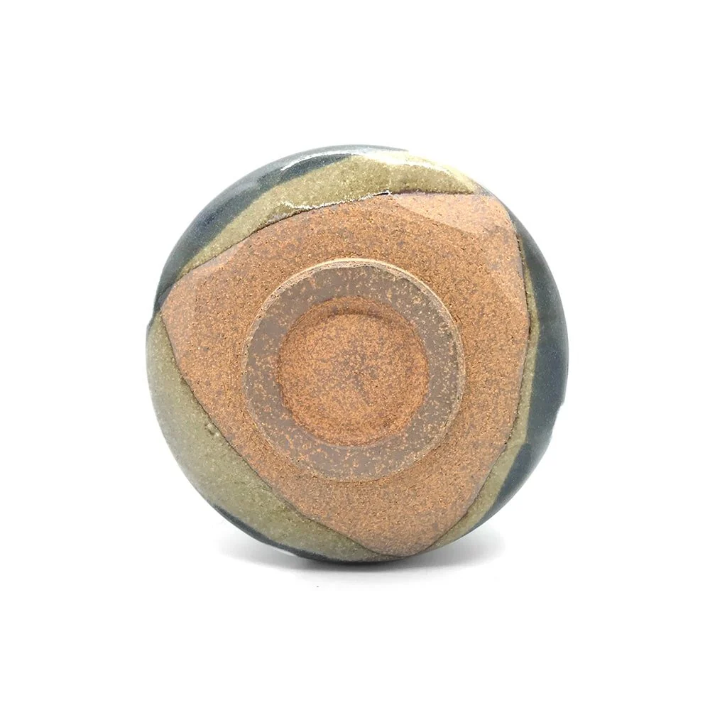 AMAYA Blue Matcha Bowl White Brushstroke Chawan (500ml) - Image 4