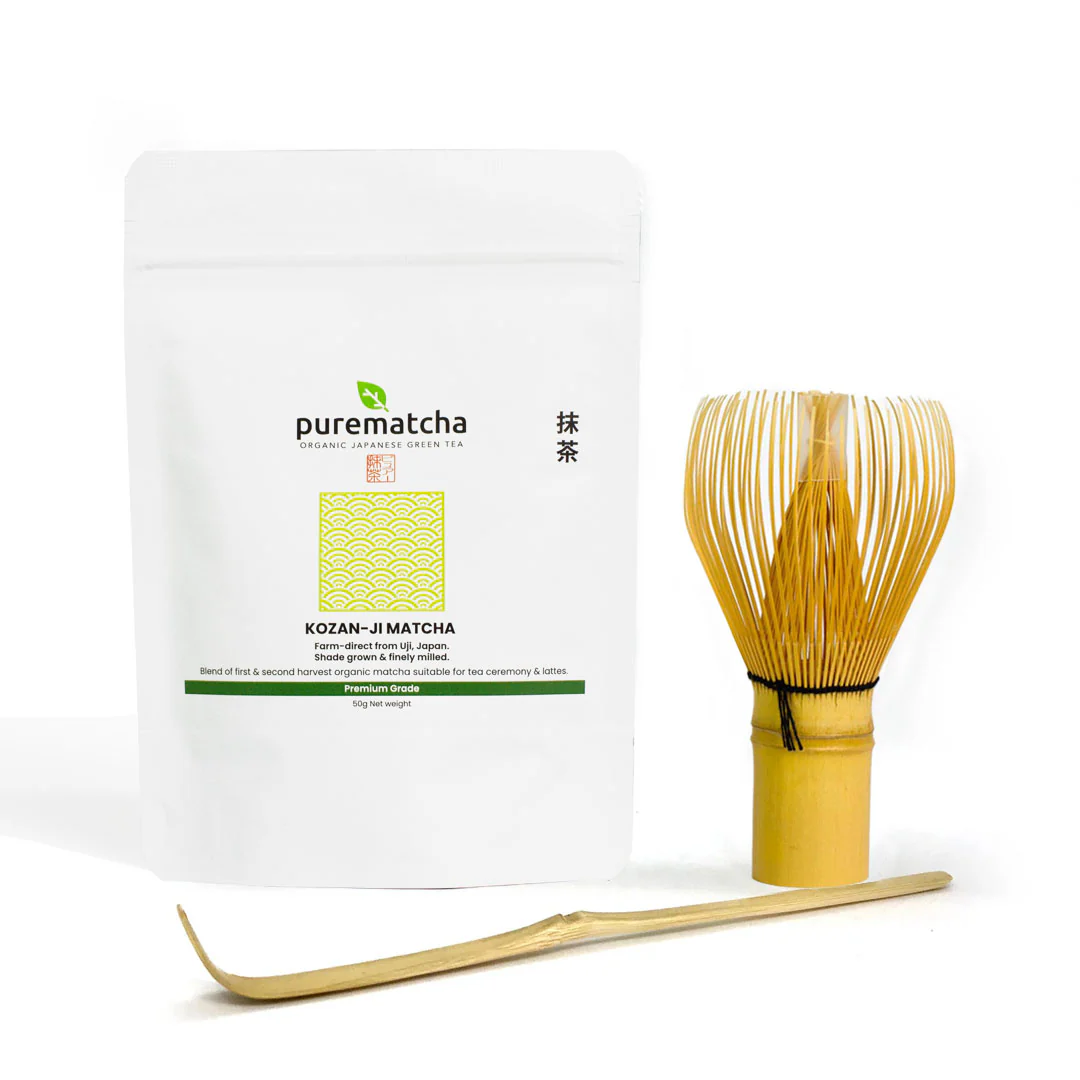 3 Piece Bamboo Matcha Tea Set - Image 3