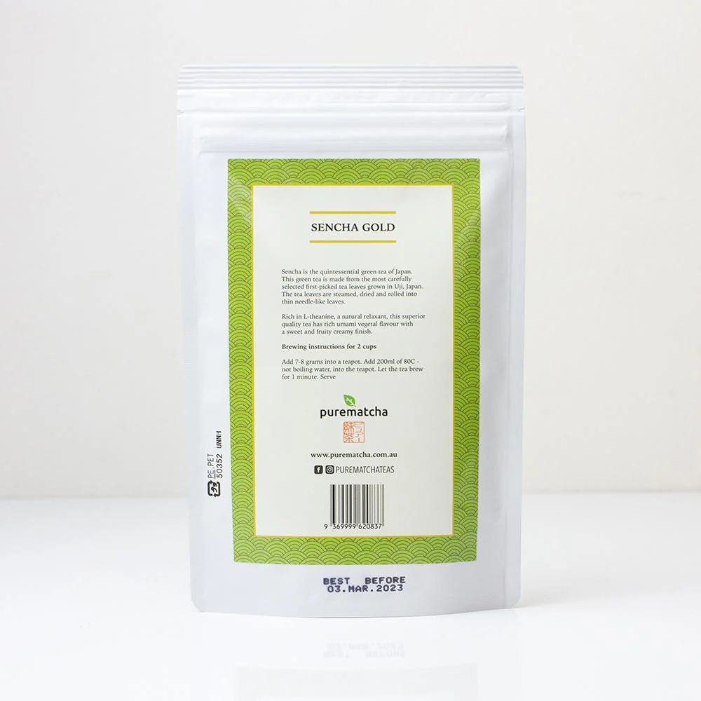100g ORGANIC SENCHA Gold (First Flush) Green Tea - Image 3